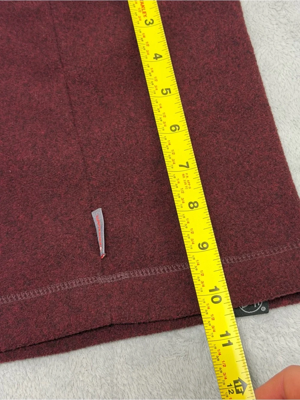 BUFF Polartec Fleece Neck Gaiter Burgundy Ski Snowboard Neck Warmer Outdoor